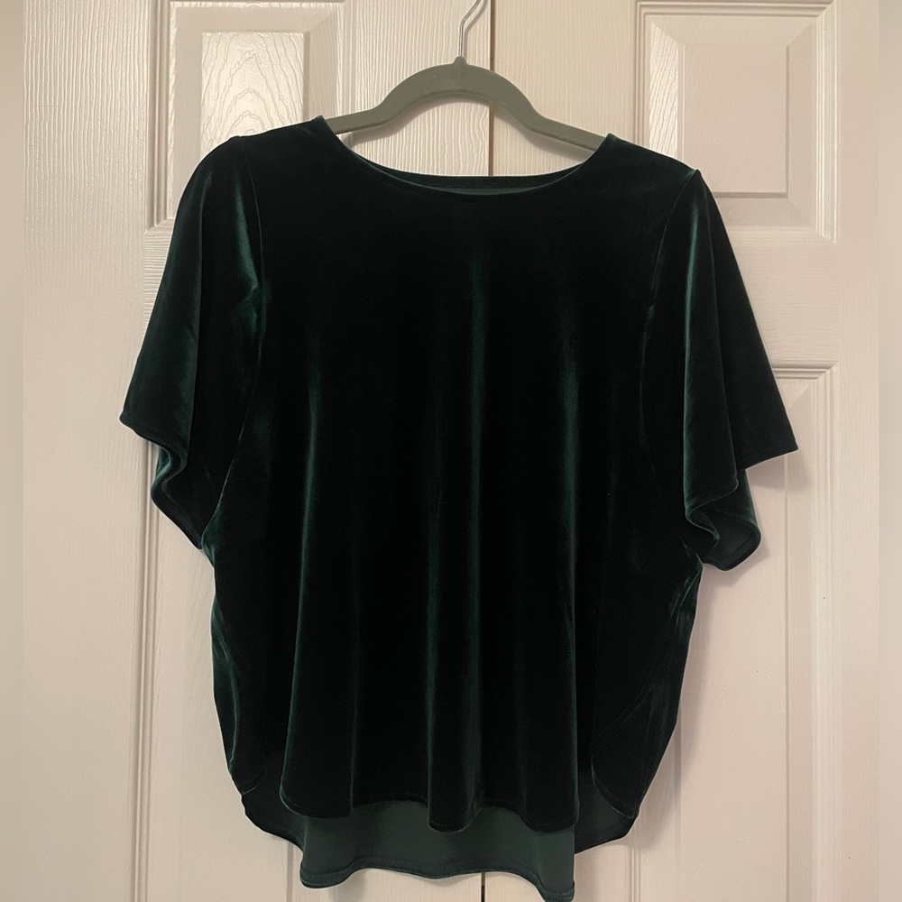 Madewell Velvet Butterfly Top